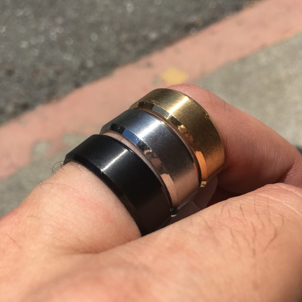 Men’s Titanium Ring- Gold- Sz 10, 11